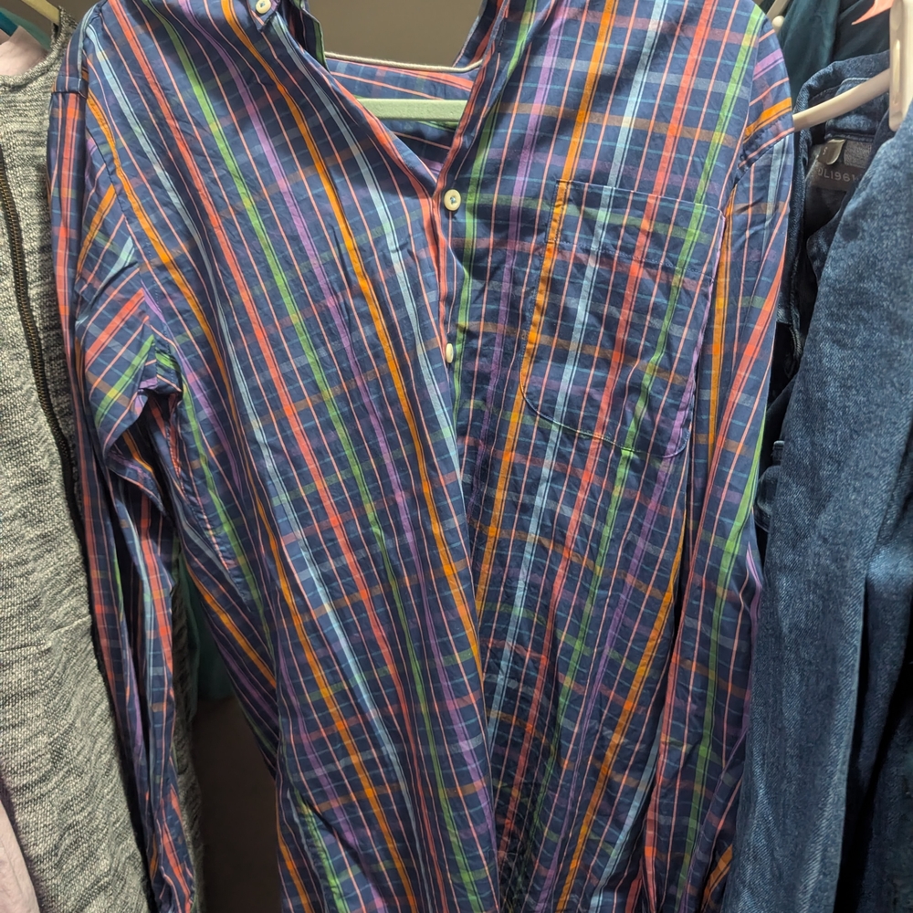 Peter Millar Colorful Plaid Men's Shirt